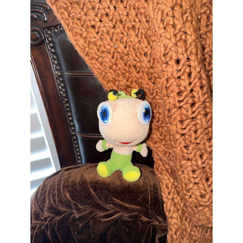 Happy Valley Mascot Plush Keychain Green Blue Eyes Small Stuffed Toy 5' rare